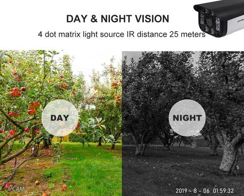 2020 caméra solaire sans fil actionnée solaire imperméable de PIR Starlight GSM LTE 4G de caméra de sécurité de la batterie IP67 avec SIM Card