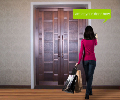 Caméra de câble du degré de sécurité 32G 1M Doorbell WiFi d'interphone