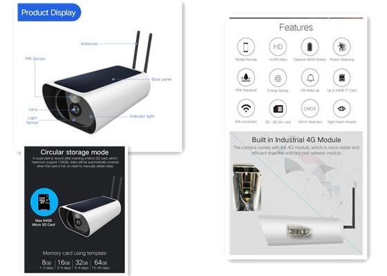 Caméra imperméable extérieure de batterie de HD 4G avec la caméra audio de serurity de 2 manières