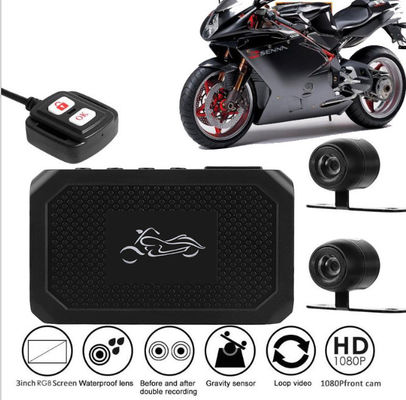 Plein enregistrement de boucle de HD AHD2053 AVI Motorcycle DVR Dual Camera