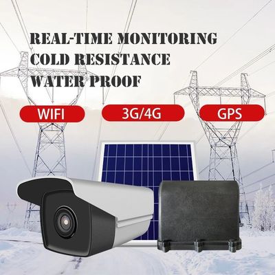 Système de surveillance intelligent solaire 4G LTE de caméra de tour de grille fonctionnement de longue durée de 18000 heures-milliampère