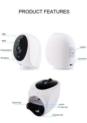 Caméra de sécurité 3400mA de Hi3518E SoC PIR Sensor 3IR LED Wifi