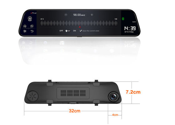 Double tiret écran tactile de 4G caméra ADAS 12,0 » avec la caméra se garante inverse de voiture de la vue DVR