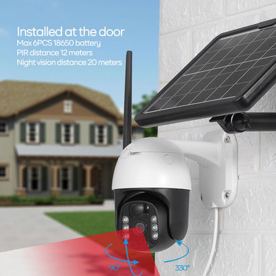 Caméra IP66 imperméable de caméra extérieure solaire du système de sécurité 4G pour l'arrière-cour
