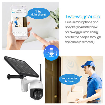 Caméra IP66 imperméable de caméra extérieure solaire du système de sécurité 4G pour l'arrière-cour