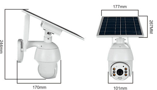 La caméra de sécurité solaire 1080P de batterie de la caméra 4G soutient le stockage de nuage