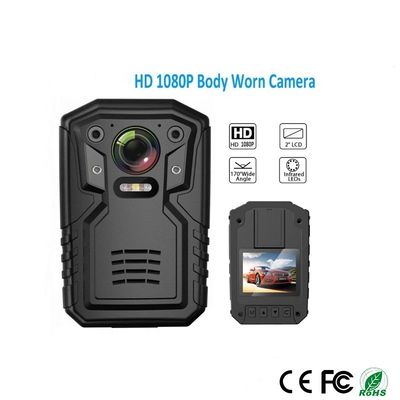 caméra de corps de police de 1080P QHD construite dans l'image 32GB vidéo-audio record