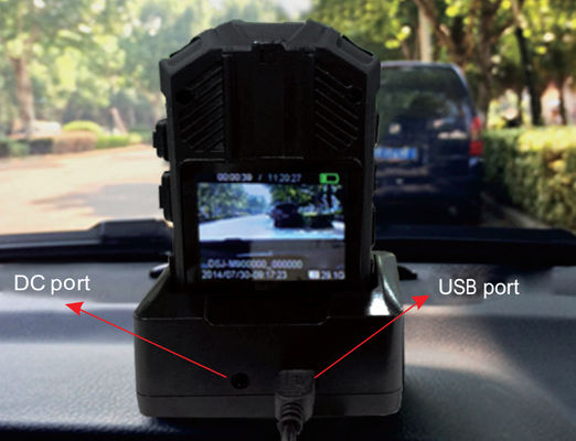 caméra de corps de police de 1080P QHD construite dans l'image 32GB vidéo-audio record