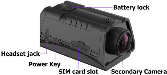 caméra MTK6739 Live Streaming Camera de double enregistrement de JPEG de 3600mAh 4MP