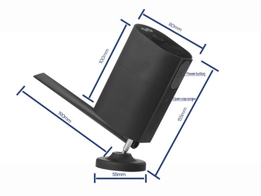 caméra de réseau 4W de la caméra de sécurité PTZ POE de 1080P 20fps PIR 4G Wifi avec les panneaux solaires