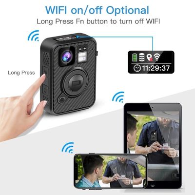Les caméras usées de police de H.264 MP4 MPEG4 CMOS imperméabilisent IP67 0,91" affichage à cristaux liquides