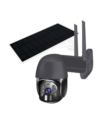 Infrarouge de la vision nocturne 2.0MP 200W 850nm de caméra du dôme 4G PTZ de batterie au lithium de NTC