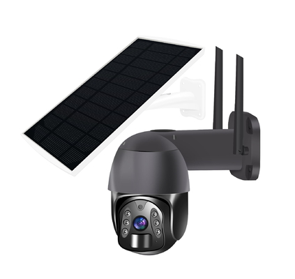 Infrarouge de la vision nocturne 2.0MP 200W 850nm de caméra du dôme 4G PTZ de batterie au lithium de NTC