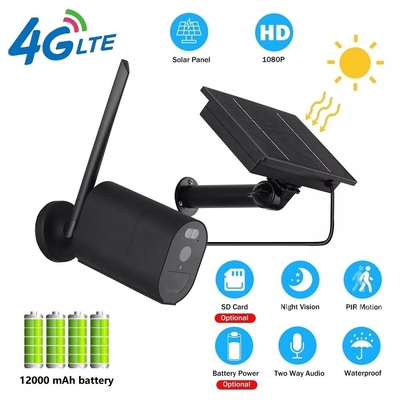 Caméra de sécurité de dôme de lentille de PIR Alarm 3.6mm de caméra de sécurité de 12000MAH 4G Wifi