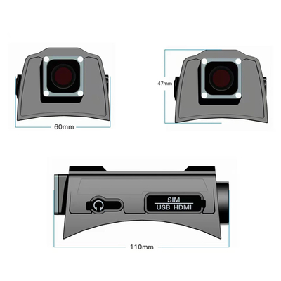 noyau de la lentille 1080P H.265 4 de caméra de casque de sécurité 4G double pour tactique militaire