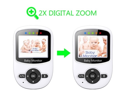 Moniteur sans fil de bébé de 2,4 gigahertz affichage d'affichage à cristaux liquides de couleur de 2,4 pouces avec la vision nocturne