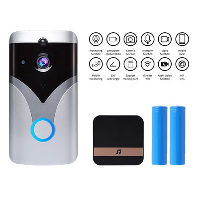 Stockage méga de nuage de sonnette de Smart Wifi du téléphone 2,0 visuels actifs de porte de radio de visionnement