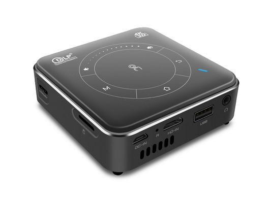 Lumens Mini Portable Projector du DLP 55 20000 heures de la vie de foyer manuel de temps