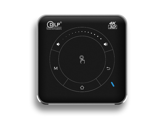 Lumens Mini Portable Projector du DLP 55 20000 heures de la vie de foyer manuel de temps