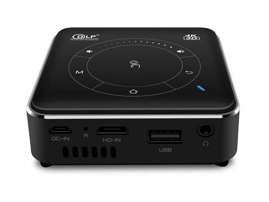 Lumens Mini Portable Projector du DLP 55 20000 heures de la vie de foyer manuel de temps