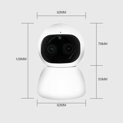 reconnaissance des visages de vision nocturne de caméra de télévision en circuit fermé de lentille de maison de 1080P WIFI double