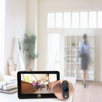 la batterie visuelle IR de la sonnette 5000mAH de WIFI du trou 1080P A COUPÉ le commutateur automatique