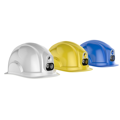 dent bleue de casque de sécurité de Multi-interphone intelligent de la caméra 3G 4G WIFI GPS SOS