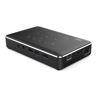 DLP 150 foyer manuel de temps de la vie d'OS de Mini Portable Projector Android 9,0 de lumens