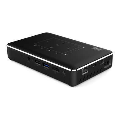 DLP 150 foyer manuel de temps de la vie d'OS de Mini Portable Projector Android 9,0 de lumens