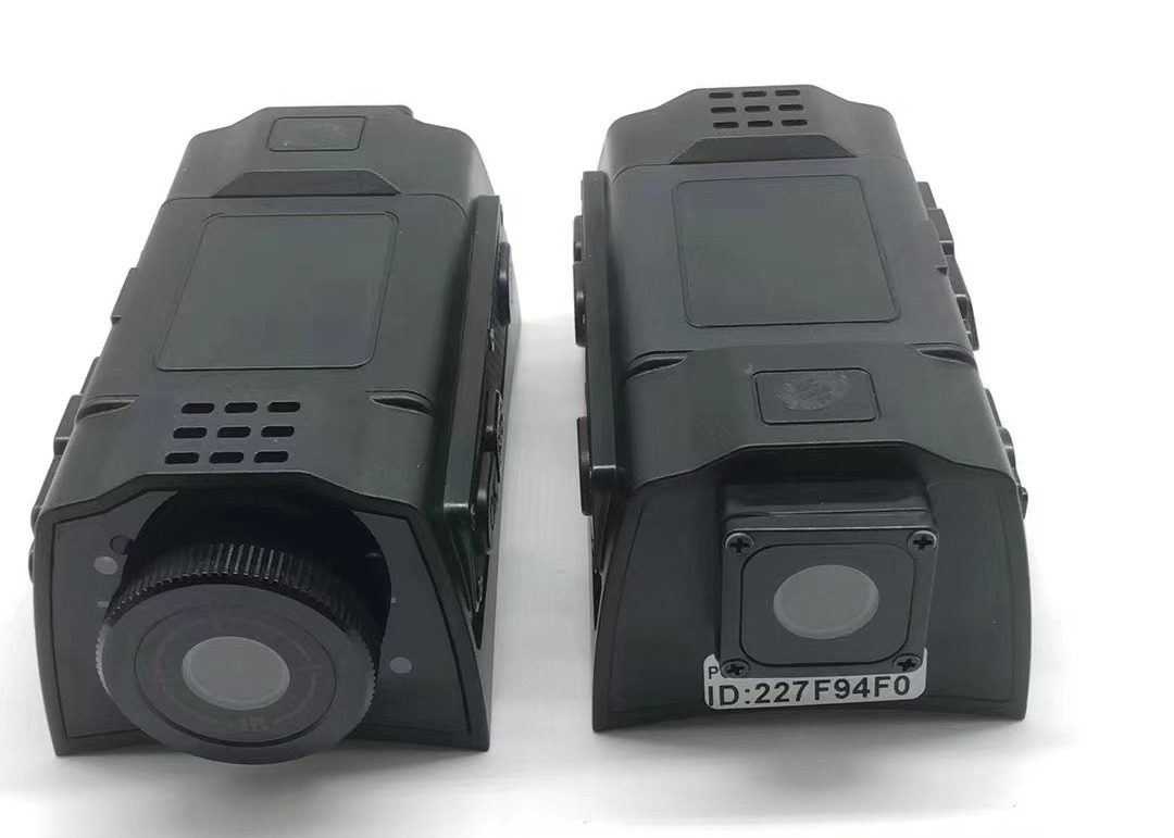 Casque de sécurité à double lentille Support de caméra Enregistrement d'image vidéo ≥6 heures