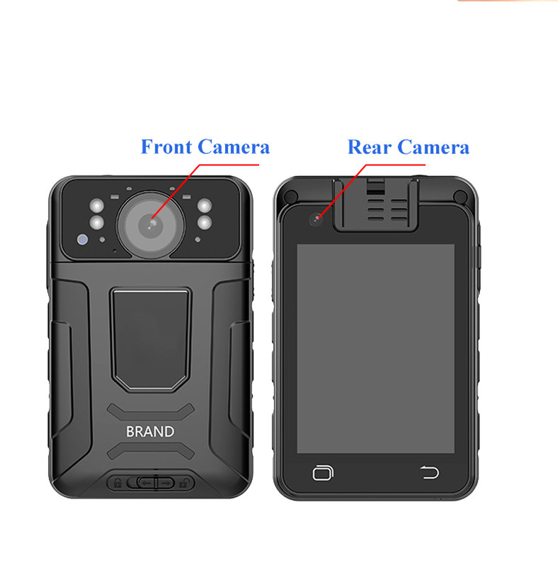 AI reconnaissance faciale plaque d'immatriculation bodycam garde de sécurité GPS stockage vidéo en direct 32GB 128GB 256GB H.264/H.265
