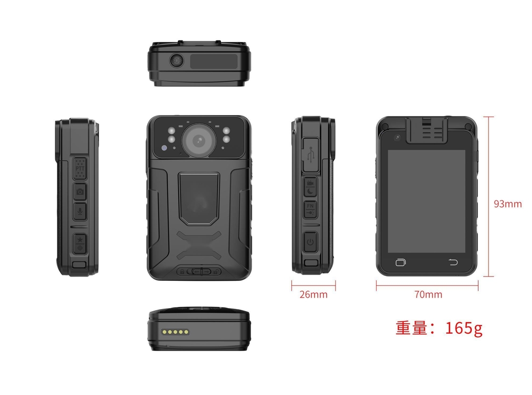Caméra corporelle 4G 1080p avec GPS et lentille grand angle à 120 degrés avec IP66