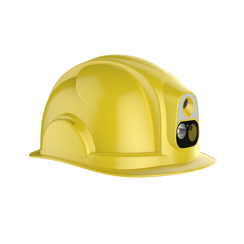 Hardhat de suivi GPS 4G robuste pour le chantier de construction portée de mise au point 0,5 m à l'infini -20 ° C à 60 ° C