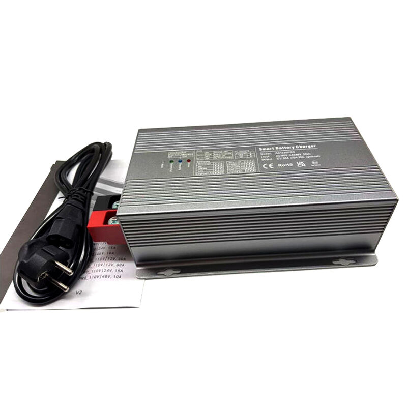 180V-260V AC 50HZ Chargeur de batterie intelligent 12V 30A / 24V 15A / 48V 10A