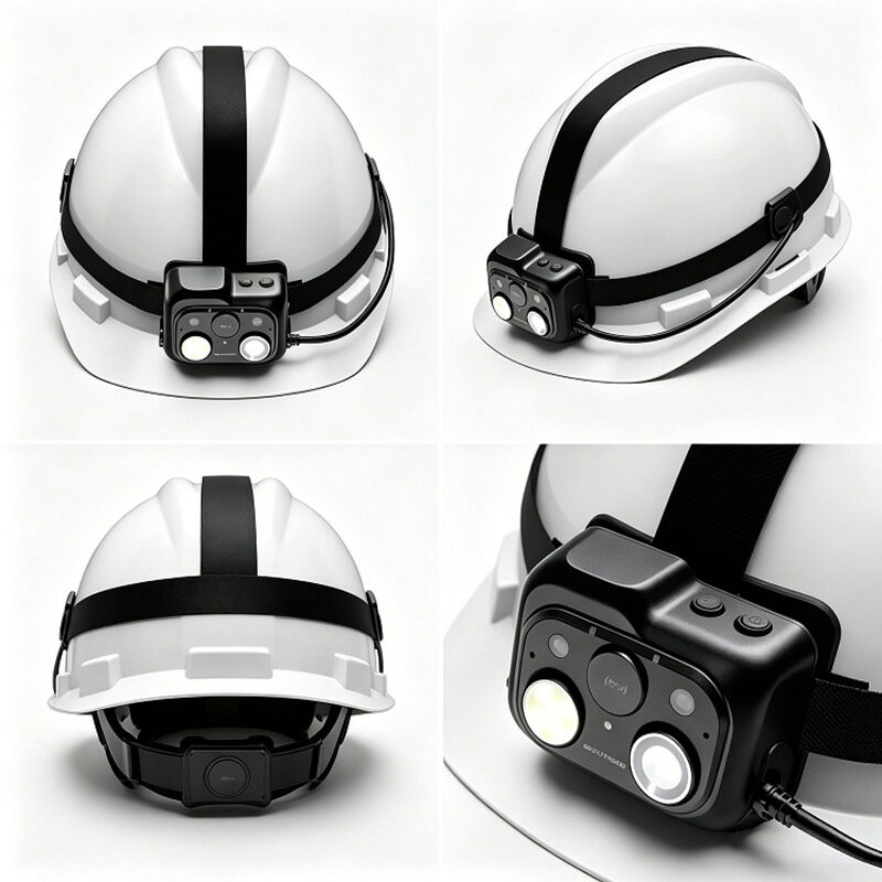 Caméra de casque de sécurité intelligent 4G avec vidéo PTT en temps réel et plateforme cloud
