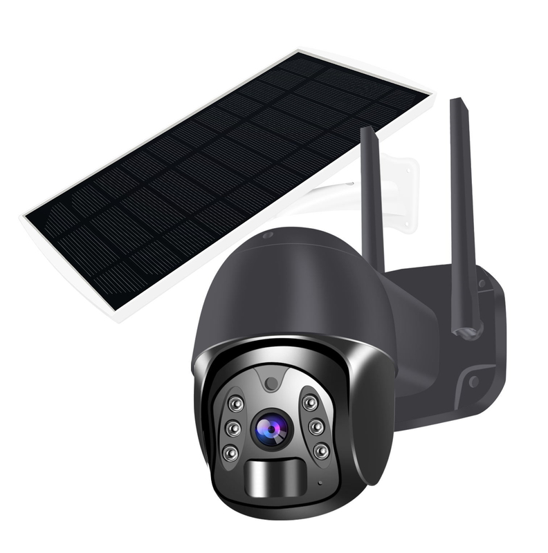 Infrarouge de la vision nocturne 2.0MP 200W 850nm de caméra du dôme 4G PTZ de batterie au lithium de NTC