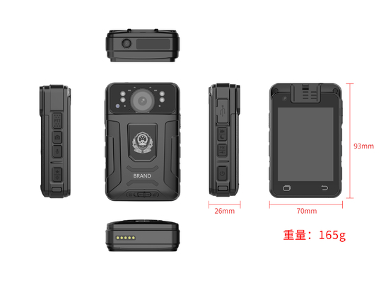 Max Pixel 33 Mega Pixel Enregistreurs vidéo portables individuels Couleur noire pour enregistrement vidéo professionnel